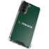 University of Miami Horizontal Mark on Green Galaxy S22 Plus Clear Case