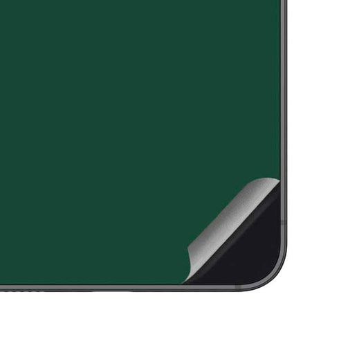 University of Miami Horizontal Mark on Green Galaxy S23 FE Skin