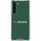 University of Miami Horizontal Mark on Green Galaxy S23 Plus Clear Case