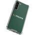 University of Miami Horizontal Mark on Green Galaxy S23 Plus Clear Case