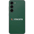 University of Miami Horizontal Mark on Green Galaxy S23 Skin