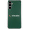 University of Miami Horizontal Mark on Green Galaxy S24 Plus Clear Case
