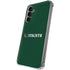 University of Miami Horizontal Mark on Green Galaxy S24 Plus Clear Case