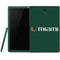 University of Miami Horizontal Mark on Green Samsung Galaxy Tab Skin