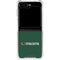 University of Miami Horizontal Mark on Green Galaxy Z Flip5 5G Clear Case