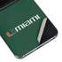 University of Miami Horizontal Mark on Green Galaxy Z Flip5 5G Skin