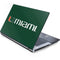 University of Miami Horizontal Mark on Green Generic Laptop Skin