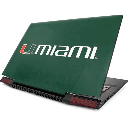 University of Miami Horizontal Mark on Green Lenovo IdeaPad Skin