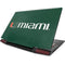 University of Miami Horizontal Mark on Green Lenovo IdeaPad Skin