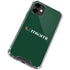 University of Miami Horizontal Mark on Green iPhone 12 Clear Case