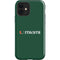 University of Miami Horizontal Mark on Green iPhone 12 Impact Case