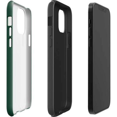 University of Miami Horizontal Mark on Green iPhone 12 Pro Impact Case