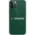 University of Miami Horizontal Mark on Green iPhone 12 Pro Max Skin