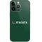 University of Miami Horizontal Mark on Green iPhone 13 Pro Skin