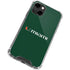 University of Miami Horizontal Mark on Green iPhone 14 Clear Case