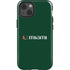 University of Miami Horizontal Mark on Green iPhone 15 Impact Case