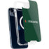 University of Miami Horizontal Mark on Green iPhone 15 Plus MagSafe Case
