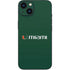 University of Miami Horizontal Mark on Green iPhone 14 Plus Skin