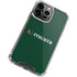 University of Miami Horizontal Mark on Green iPhone 15 Pro Clear Case