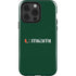 University of Miami Horizontal Mark on Green iPhone 15 Pro Impact Case