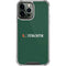 University of Miami Horizontal Mark on Green iPhone 14 Pro Max Clear Case