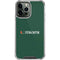 University of Miami Horizontal Mark on Green iPhone 15 Pro Max Clear Case