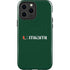 University of Miami Horizontal Mark on Green iPhone 14 Pro Max Impact Case