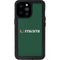 University of Miami Horizontal Mark on Green iPhone 14 Pro Max Waterproof Case