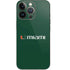 University of Miami Horizontal Mark on Green iPhone 15 Pro Skin