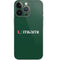 University of Miami Horizontal Mark on Green iPhone 14 Pro Skin