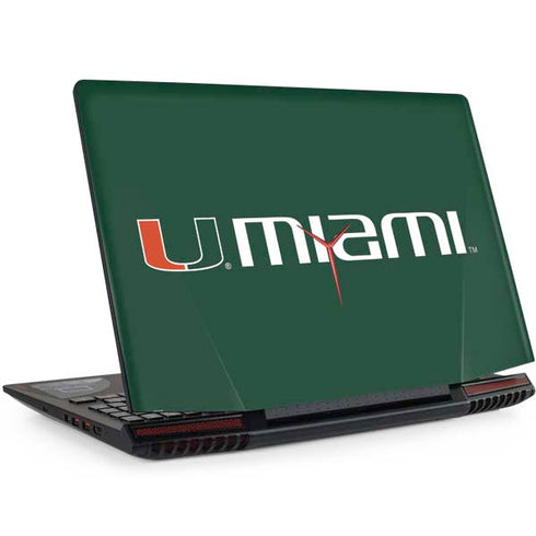 University of Miami Horizontal Mark on Green Legion Y720 Skin