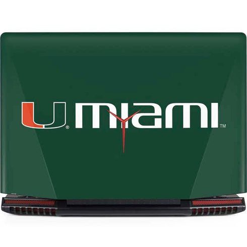 University of Miami Horizontal Mark on Green Legion Y720 Skin
