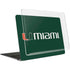 University of Miami Horizontal Mark on Green MacBook Air 15in (2023-2025) Case plus Skin