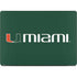 University of Miami Horizontal Mark on Green MacBook Pro 14in (2021-24) Skin