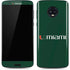 University of Miami Horizontal Mark on Green Moto G6 Skin