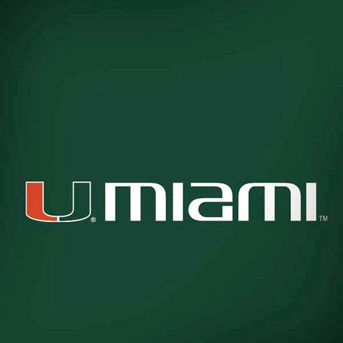 University of Miami Horizontal Mark on Green Moto G6 Skin