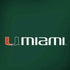 University of Miami Horizontal Mark on Green Moto G6 Skin