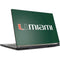 University of Miami Horizontal Mark on Green MSI GS65 Stealth Laptop Skin