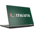 University of Miami Horizontal Mark on Green MSI GS65 Stealth Laptop Skin