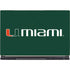 University of Miami Horizontal Mark on Green MSI GS65 Stealth Laptop Skin