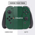 University of Miami Horizontal Mark on Green Nintendo Switch Bundle Skin