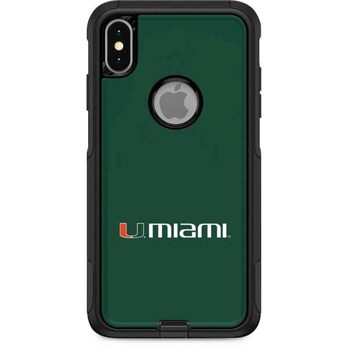University of Miami Horizontal Mark on Green Otterbox Commuter iPhone Skin