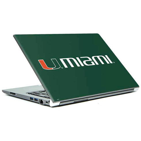 University of Miami Horizontal Mark on Green Portege Z30t/Z30t-A Skin
