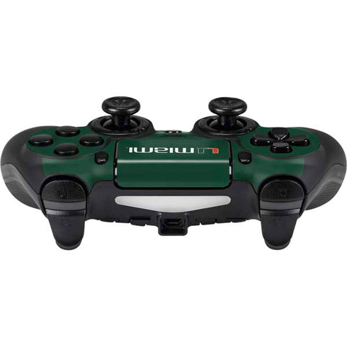 University of Miami Horizontal Mark on Green PS4/PC SCUF Impact Controller Skin