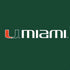 University of Miami Horizontal Mark on Green PS4 Slim Skin