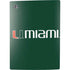 University of Miami Horizontal Mark on Green PS5 Bundle Skin