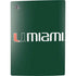 University of Miami Horizontal Mark on Green PS5 Digital Edition Console Skin