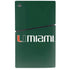 University of Miami Horizontal Mark on Green PS5 Slim Disk Bundle Skin