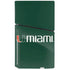 University of Miami Horizontal Mark on Green PS5 Slim Disk Bundle Skin