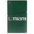 University of Miami Horizontal Mark on Green PS5 Slim Disk Console Skin